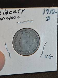 lot 176 image: 1912-D V Nickle