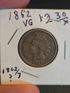 lot 181 image: 1862 Indian Head Penny