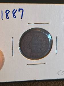 lot 187 image: 1887 Indian Head Penny