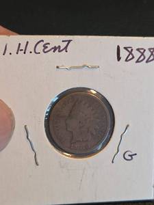 lot 188 image: 1888 Indian Head Penny