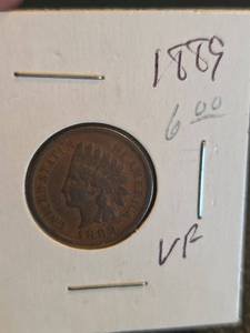 lot 189 image: 1889 Indian Head Penny