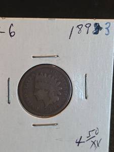 lot 195 image: 1893 Indian Head Penny