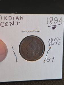 lot 196 image: 1894 Indian Head Penny