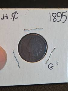 lot 197 image: 1895 Indian Head Penny