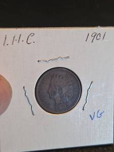 lot 199 image: 1901 Indian Head Penny