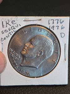 lot 205 image: Eisenhower Bicentennial dollar