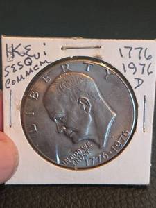 lot 209 image: Eisenhower Bicentennial dollar