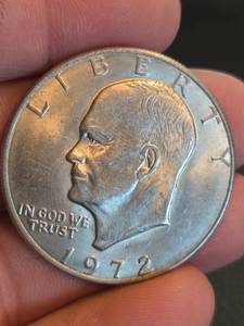 lot 212 image: 1972 Eisenhower dollar
