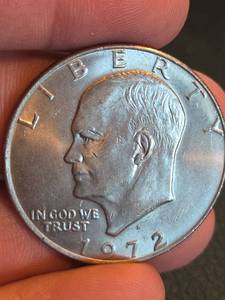lot 213 image: 1972 Eisenhower dollar