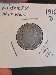 lot 214 image: 1912-D V Nickle