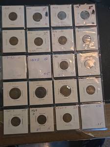 lot 215 image: Lot of 20 old what pennies