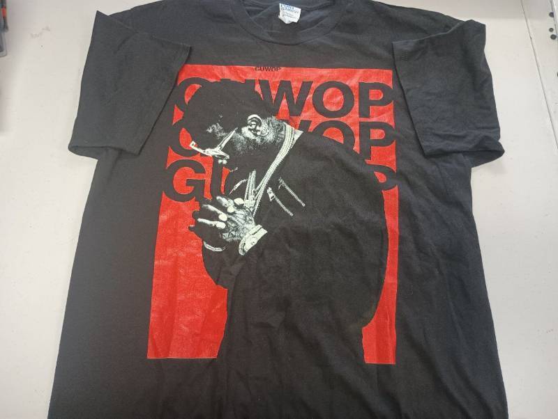 lot 722 image: Gucci Mane Guwop Graphic T-Shirt Size Medium UNK60