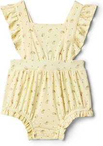 lot 4625 image: X Sofia Grainge Baby Girls Cotton Sleeveless Romper with Ruffles Yellow 24 Months