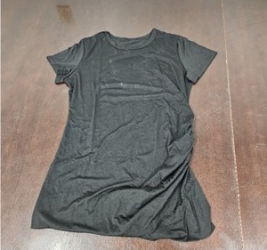 lot 4693 image: Women Summer T Shirt Casual Dress Crew Neck Wrap Ruched Bodycon Short Sleeve Party Club Mini Dresses(Black, XXL)