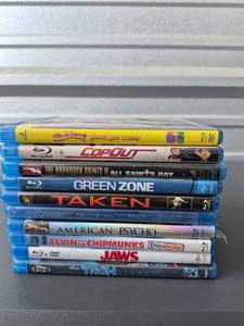 lot 351 image: Blu-ray Movie Collection 10 Disc Lot Madagascar Copout Boondock Saints Green Zone Taken - All Discs Present
