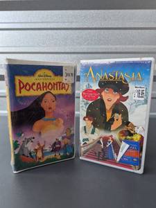 lot 352 image: Walt Disney Masterpiece Pocahontas and Anastasia VHS Tape Lot of 2 - BOTH SEALED