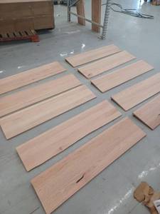 lot 17926 image: Stair Tread, Oak, 10 Pieces, 48 Inches Wide