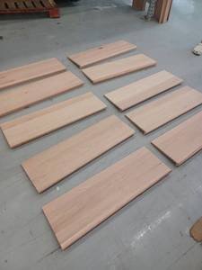 lot 17927 image: Stair Tread, Oak, 10 Pieces, 36 Inches Wide