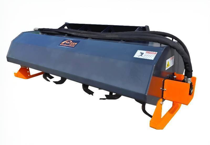 lot 4037 image: Unused Arteer 72 Skid Steer Hydraulic Rotary Tiller  Working width 72  Working flow 15-26 gpm   Cut Depth 6