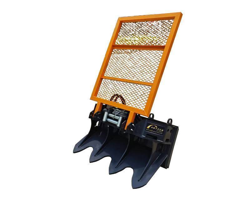 lot 4045 image: Unused ARTEER 15000lbs Skid Steer Winch SS-15000G - 80ft Cable Length - Built-in Chain Locks for Choker Sets