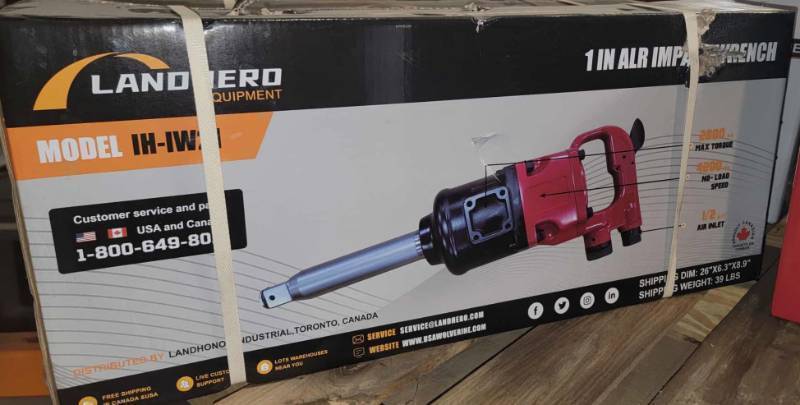 lot 3106 image: UNUSED LandHonor LHR-AIW1 AIR IMPACT WRENCH
