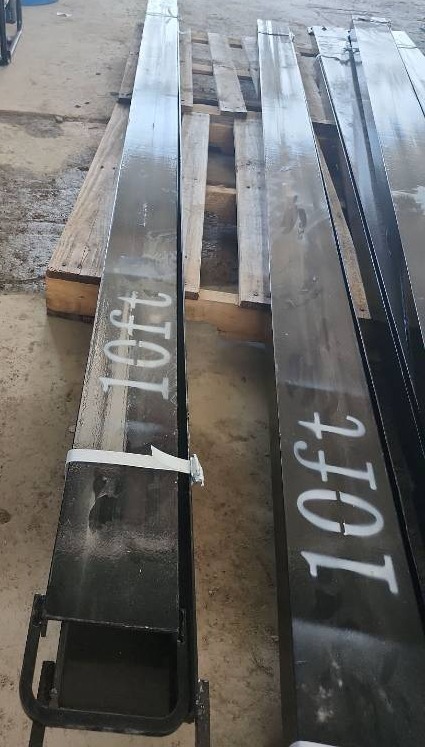 lot 8313 image: Unused 10ft Forklift Extension Rod Set