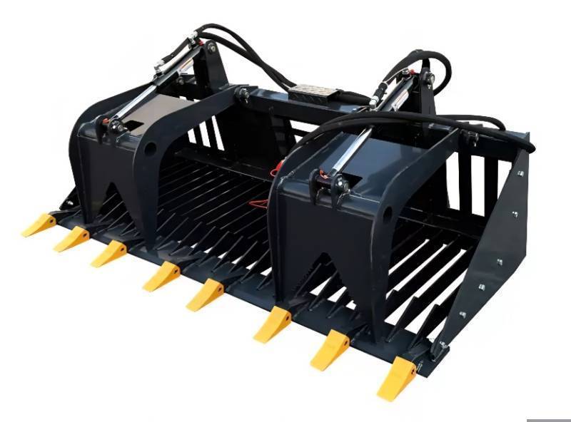 lot 3021 image: UNUSED LandHonor RGB-11-72W 72in Skid Steer Heavy Duty Rock Grapple
