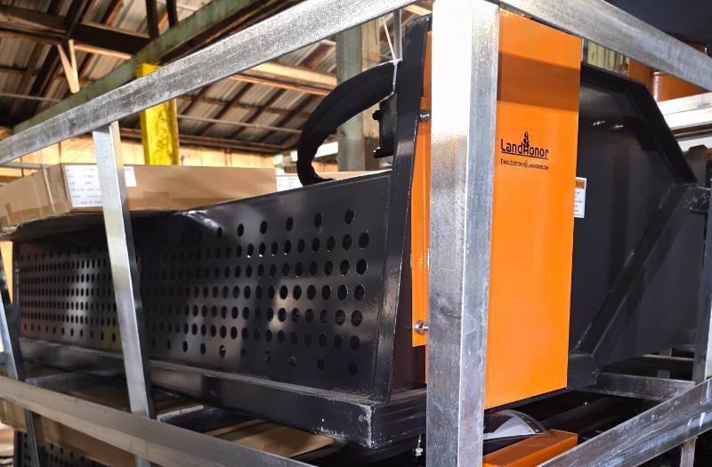 lot 3007 image: Unused LandHonor Skid Steer Landscape Rake Attachment  72 Wide  LSR-12-72W