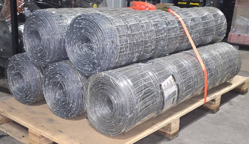 lot 3380 image: Unused Lot of Five (5) Rolls of LandHonor 48in x 330ft Hot Dipped Galvanized Farm Fence LHR-GFF48 - Five (5) Rolls Total