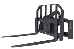 lot 4049 image: Unused ARTEER Rotating Hydraulic Skid Steer Pallet Forks  RPT-42L 