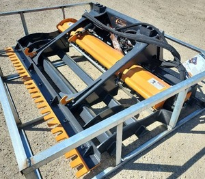 lot 4040 image: Unused Heavy-Duty Arteer 84 Power Rake Skid Steer Land Plane  PPLP-84W