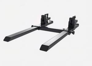 lot 3248 image: Unused LandHonor LHR-PF4000 Adjustable Clamp-On Pallet Forks with Stabilizer Bar 66in - Weight Capacity 4000lbs - Skid Steer Loaders with Buckets, Tractors & Mini Loaders Can Be Used