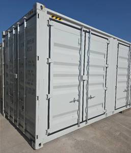 lot 1030 image: One Way Use - 40 Long High Cube Container with Double Rear & Four (4) Side Double Doors - Used One Time To Ship To Mother Road Auctions & Sales -Weather, Rodent & FireproofDelivery Available