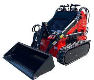lot 9105 image: AGT 1 Ton Mini Skid Steer Track Loader 23HP Engine - Quick Attach  LRT23