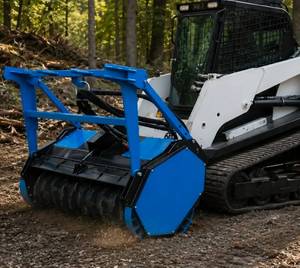 lot 1500 image: RAYTREE 72 Skid Steer Drum Mulcher RMDM72 - 72in High Flow Mulcher