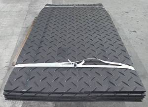 lot 10161 image: PAYBREAK Ground Protection Polyethylene Plated Mats - 80in x 40in x .5in - Set of 5