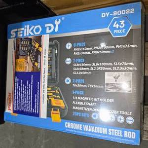 lot 10181 image: Seiko DY DY-80022 43-Piece Screwdriver Bit Set with Flexible Shaft