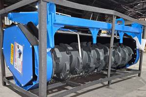 lot 1500 image: RAYTREE 72 Skid Steer Drum Mulcher RMDM72 - 72in High Flow Mulcher