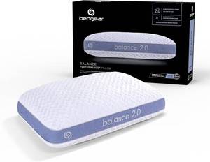 lot 111696 image: Bedgear Balance Performance Pillow   2.0 - Moisture Wicking Bed Pillow for All Sleep Positions - Medium Firmness Bed Pillow - Washable Removable Cover   20 W x 26 L x 5.75 H