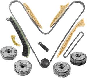 lot 111729 image: Retails for $410 M272 Engine Timing Chain VVT Sprocket Kit Fit for Mercedes W203 W211 W164 W221 C300 C350 CL550 CLK350 CLS550 E350 G550 GL450 GLK350 ML350 R350 S400 SL550 SLK280 3.03.54.64.75.5L