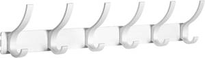 lot 211543 image: Optish Coat Rack Wall Mount, Coat Hook Wall Mount, Wall Hooks for Hanging, Hat Rack for Walls, Coats Hanger with 12 Hook, Towel Hooks for Bathrooms (1 Pack, Silver)