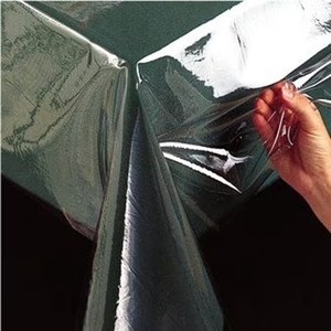 lot 211551 image: Benson Mills Clear Plastic Tablecloth Protector, 70-Inch by 108-Inch Oblong