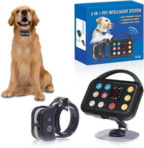 lot 211561 image: Plkm Dog Wireless Fence Indoor Outdoor Electric Fence Dog Training Collar Pet Intelligent 3 in 1 System, AI Technology Out-of-Range Reminder, Adjustable Range Shock Strength, Rechargeable Waterproof