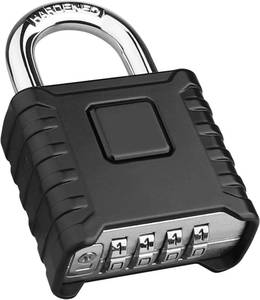 lot 211578 image: Diyife Heavy Duty Combination Padlock, Large Outdoor Weatherproof Padlock  One-Touch Unlock, Cut Resistant, Design of Hidden Password, Resettable, High Security for Home, School, Garage, Gate, Garden