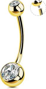 lot 211598 image: OUFER Belly Button Rings Surgical Steel, Internally Threaded Belly Rings  14G Belly Piercing Jewelry, 10121416mm Beachy Belly Button Rings, SilverGold Navel Piercing Jewelry For Women Men
