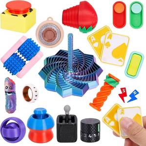 lot 211617 image: 16PCS 3D Printed Fidget Toys, Sensory Toys for Kids with Autism ADHD, Classroom Treasure Box & Calm Down Corner Essentials, Stress Relief Gifts for Kids Teens Adults