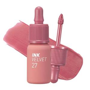 lot 211628 image: Peripera Ink The Velvet Lip Tint  Highly Pigmented, Longwear & Weightless Lip Tint  Smudge-Proof, Buildable Color for Lips & Cheeks  K-Beauty Makeup, Safe for Sensitive Lips (027 STRAWBERRY NUDE)