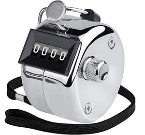 lot 211632 image: KTRIO Metal Handheld Tally Counter, 4-Digit Mechanical Clicker  Battery-Free Counter, 4-Digit Display, Durable Metal Casing, Portable Finger Ring, Multi-Use Clicker