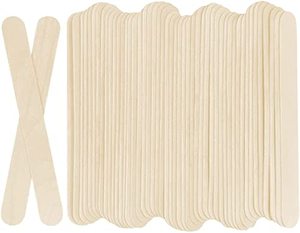 lot 211650 image: KTOJOY 100Pcs Jumbo Wooden Craft Sticks Popsicle Stick 6 Long x 34Wide Treat Ice Pop for DIY Crafts Home Art Projects, Classroom Supplies