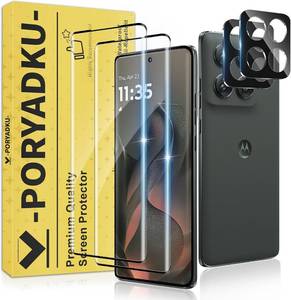 lot 211655 image: V-PORYADKU 2 Pack for Motorola Edge 2025 Screen Protector (6.70 inches)  2 Pack Camera Lens Protector, 9H Tempered Glass, Anti-Scratch, Fingerprint Unlock, HD Clear, Case Friendly